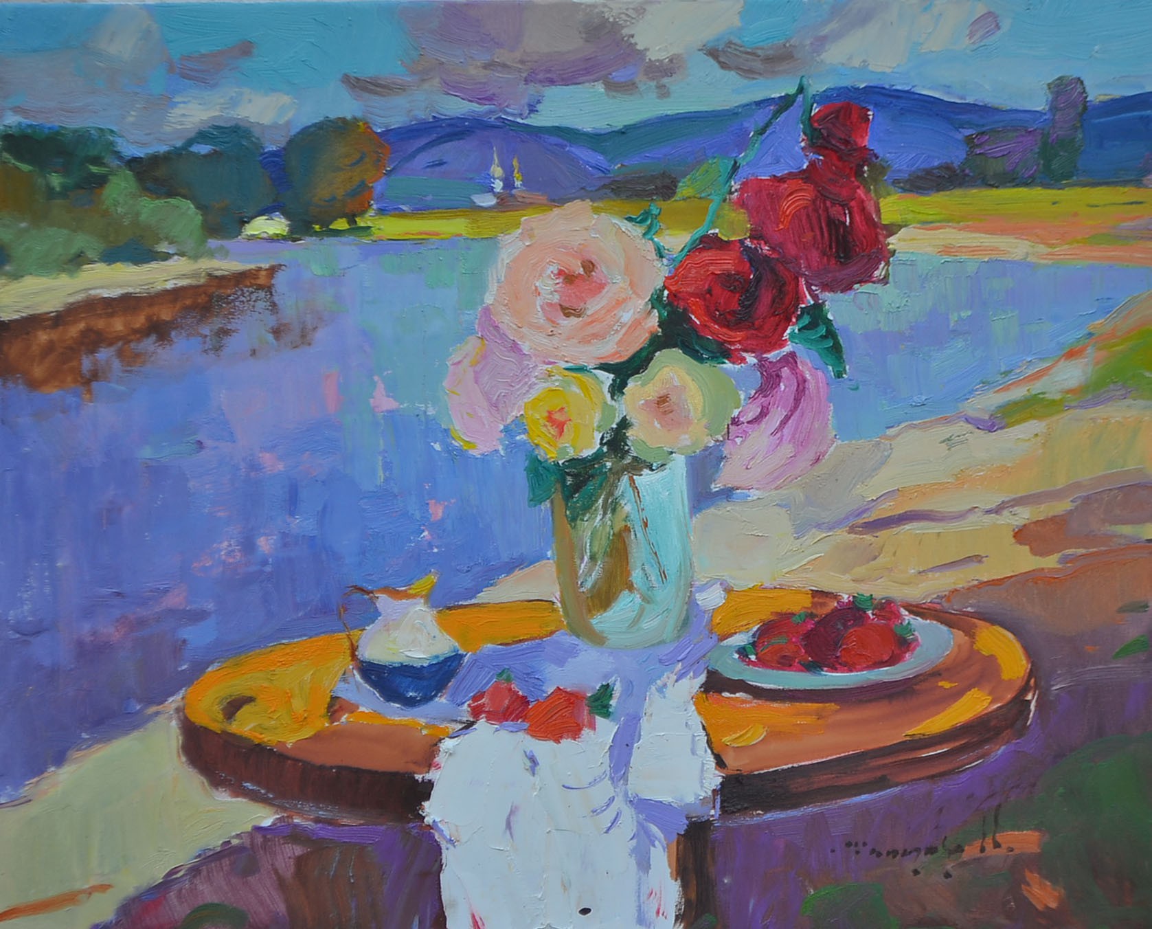 Alexander Shandor, Roses and strawberries Alexander Shandor, Roses and strawberries