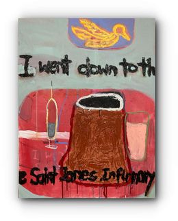 Red Blues Painting (St. James Infirmary), Guy Lyman