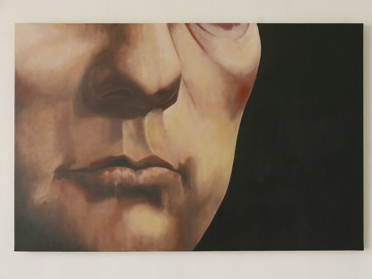 Olivier Furter, Topographie Humaine II, Painting on canvas