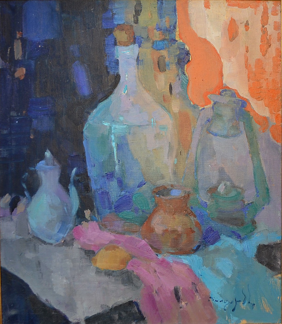 Alexander Shandor, Bottle and lamp Alexander Shandor, Bottle and lamp