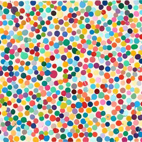 Painting, The currency: 6274. nobody should hear it, Damien Hirst