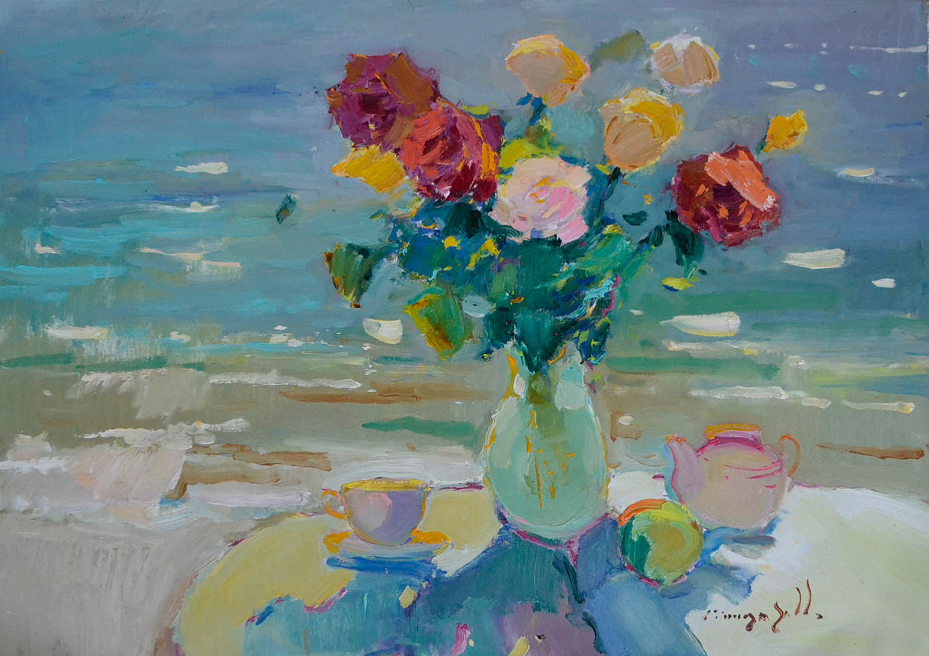 Alexander Shandor, Roses Near the Sea Alexander Shandor, Roses Near the Sea