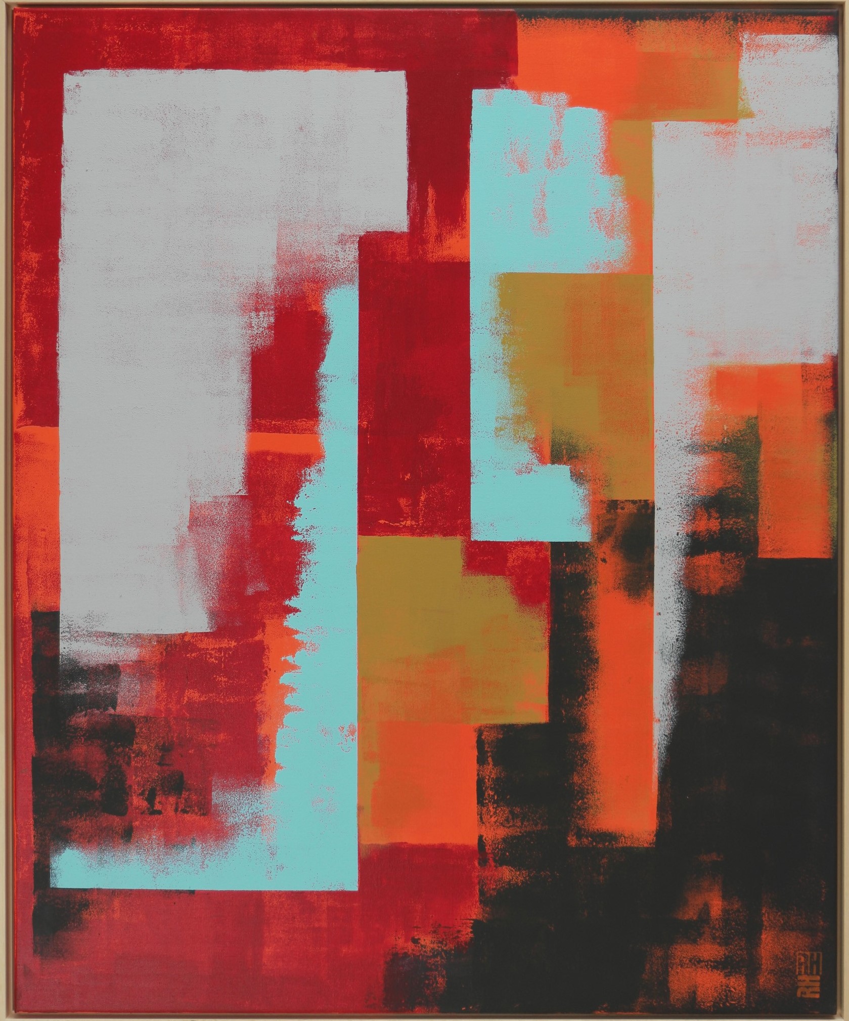 Ronald Hunter, Untitled Orange & Red Ronald Hunter, Untitled Orange & Red