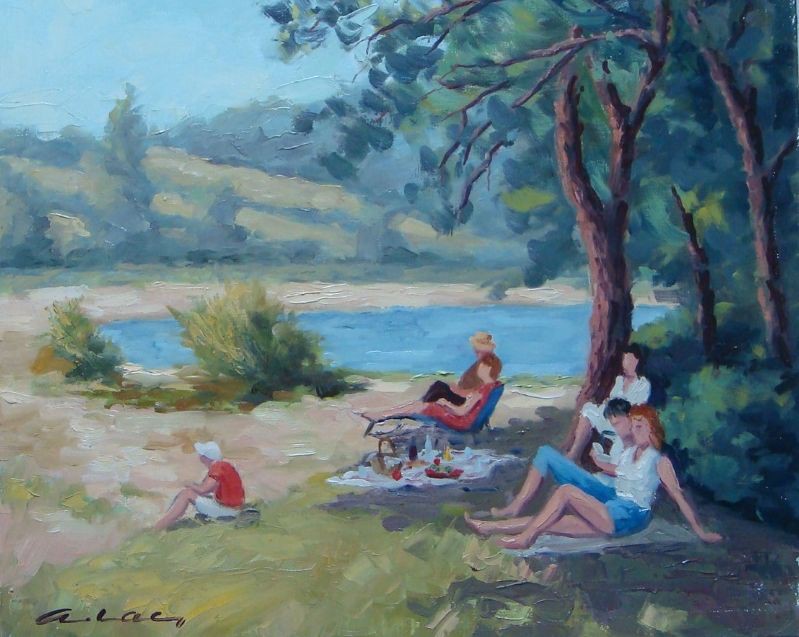 André Lac, Pique nique dans le Cantal André Lac, Pique nique dans le Cantal