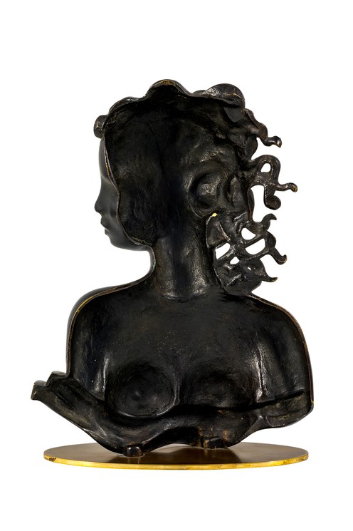 ▷ Female bust by Werkstätte Hagenauer, 1935, Design