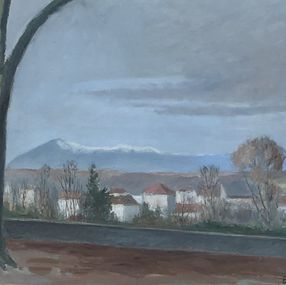 Peinture, Vue sur la montagne, Eugène Louis Martin