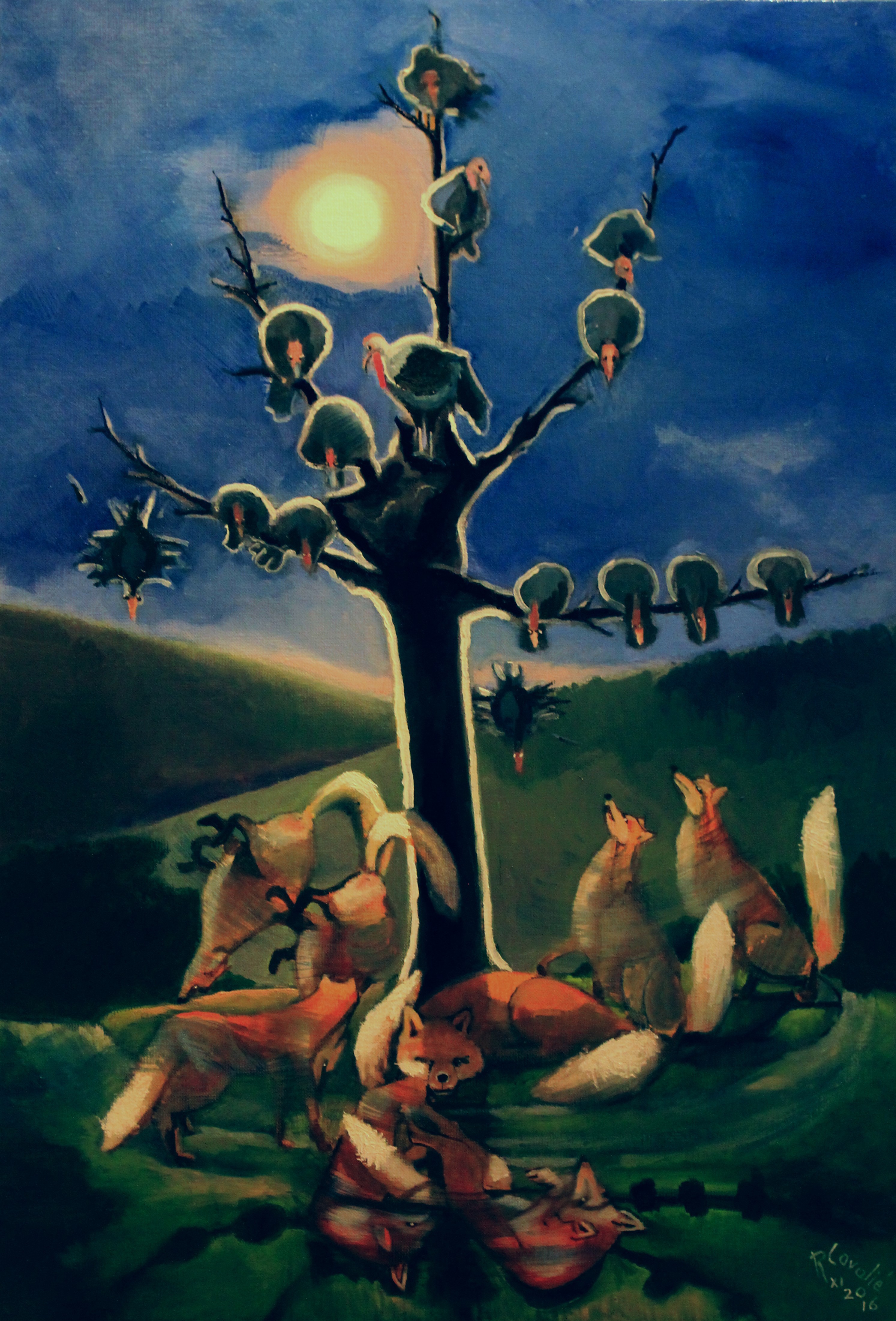 R. Cavalié, N° 997 Le Renard et les Poulets d'Inde R. Cavalié, N° 997 Le Renard et les Poulets d'Inde