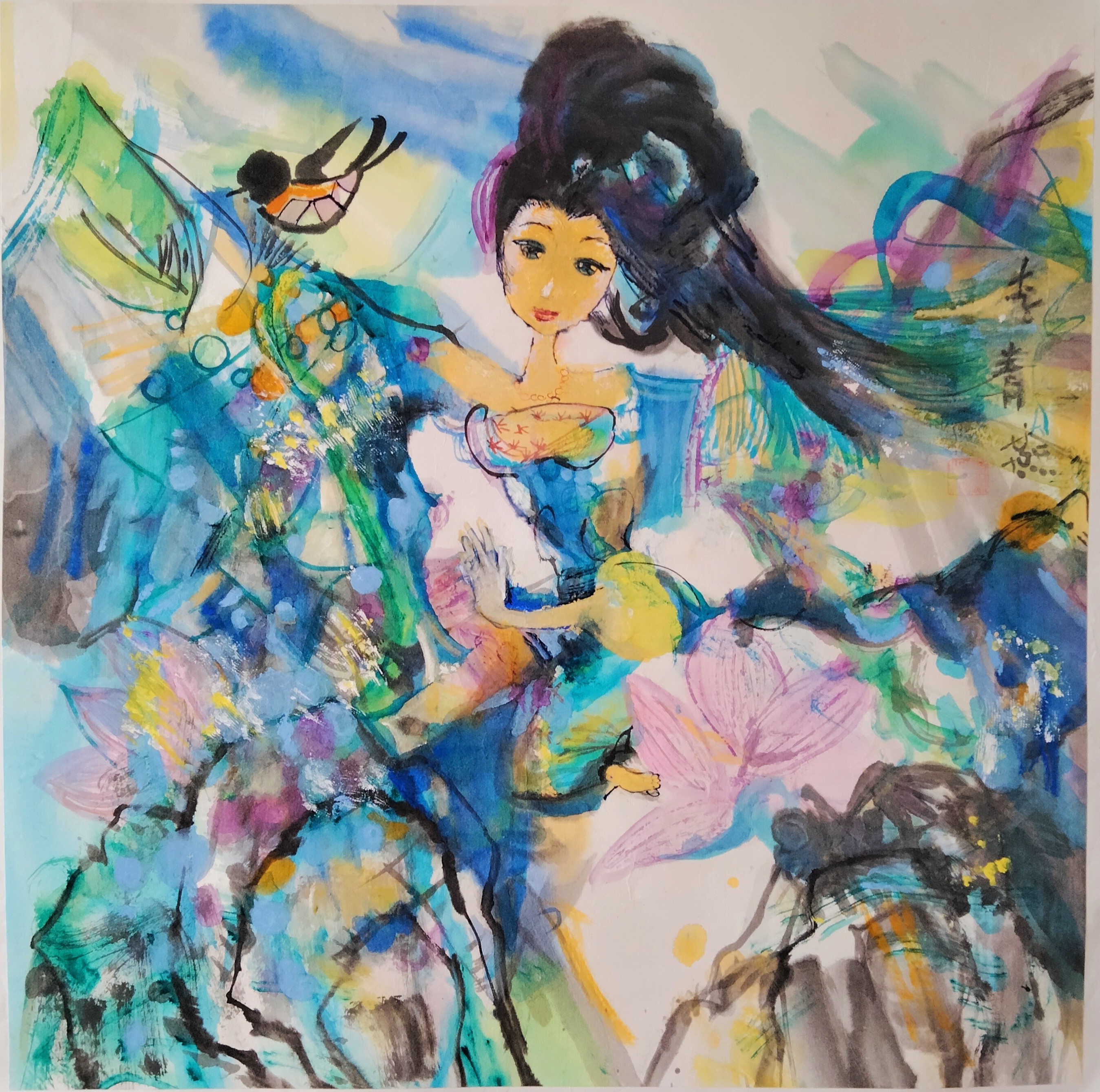 Qing-Yan Li, Flying Apsaras Crossing Mountains Qing-Yan Li, Flying Apsaras Crossing Mountains