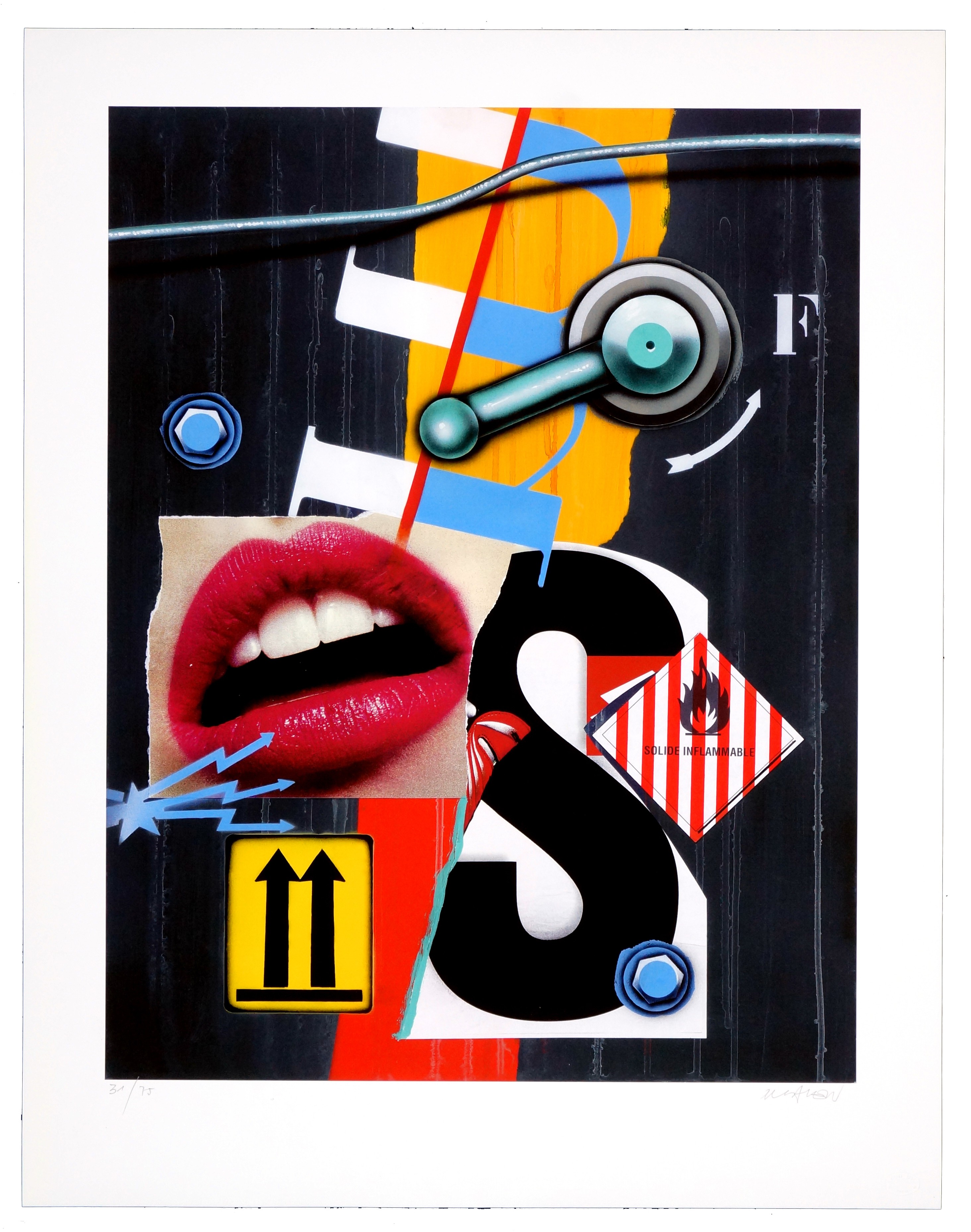Peter Klasen, Bouche/Solide inflammable Peter Klasen, Bouche/Solide inflammable