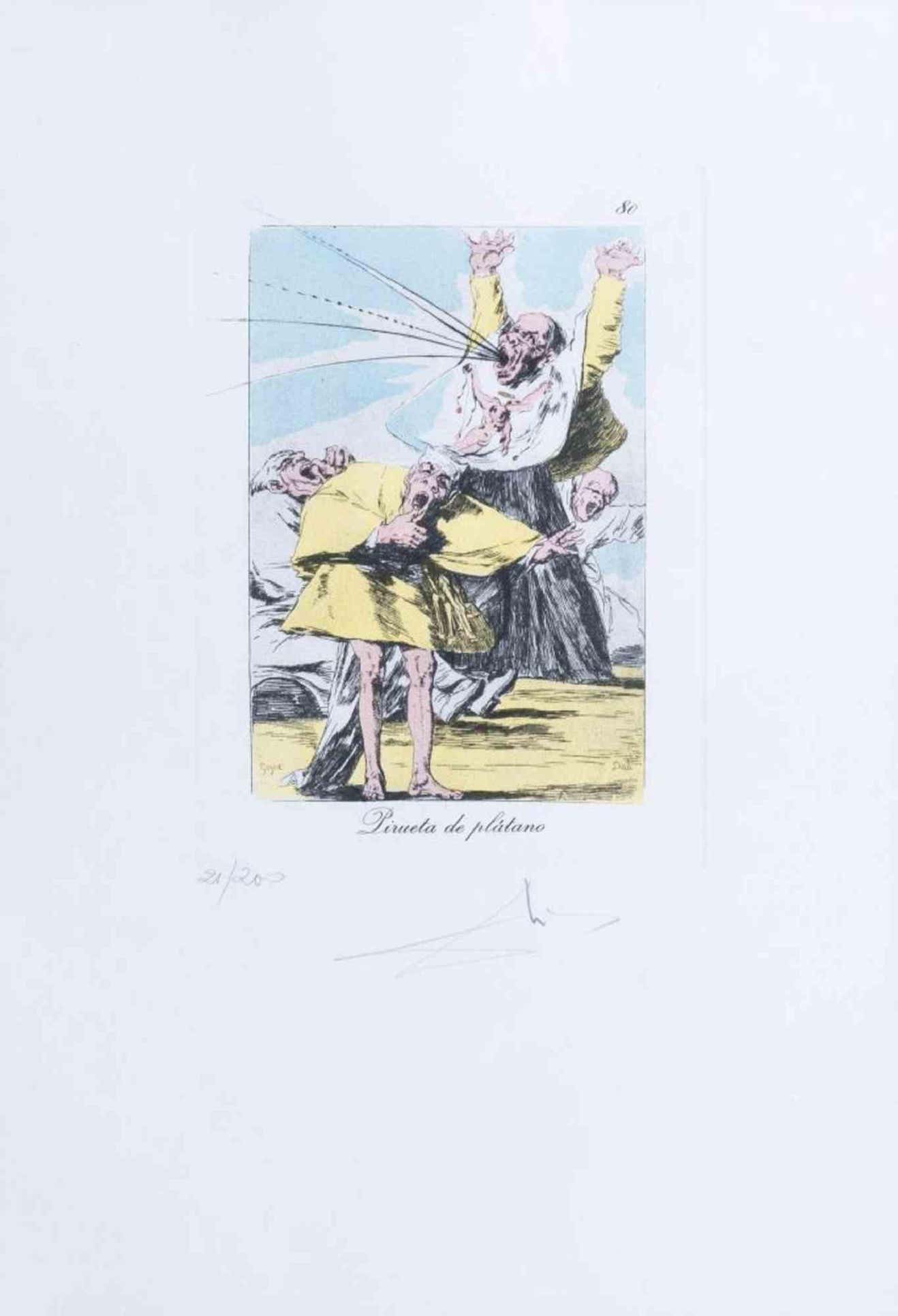 Salvador Dali, Pirueta de Plátano Salvador Dali, Pirueta de Plátano