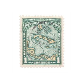 Print, Cuba Stamp, Guy Gee