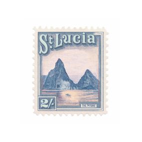 Print, St Lucia Stamp, Guy Gee