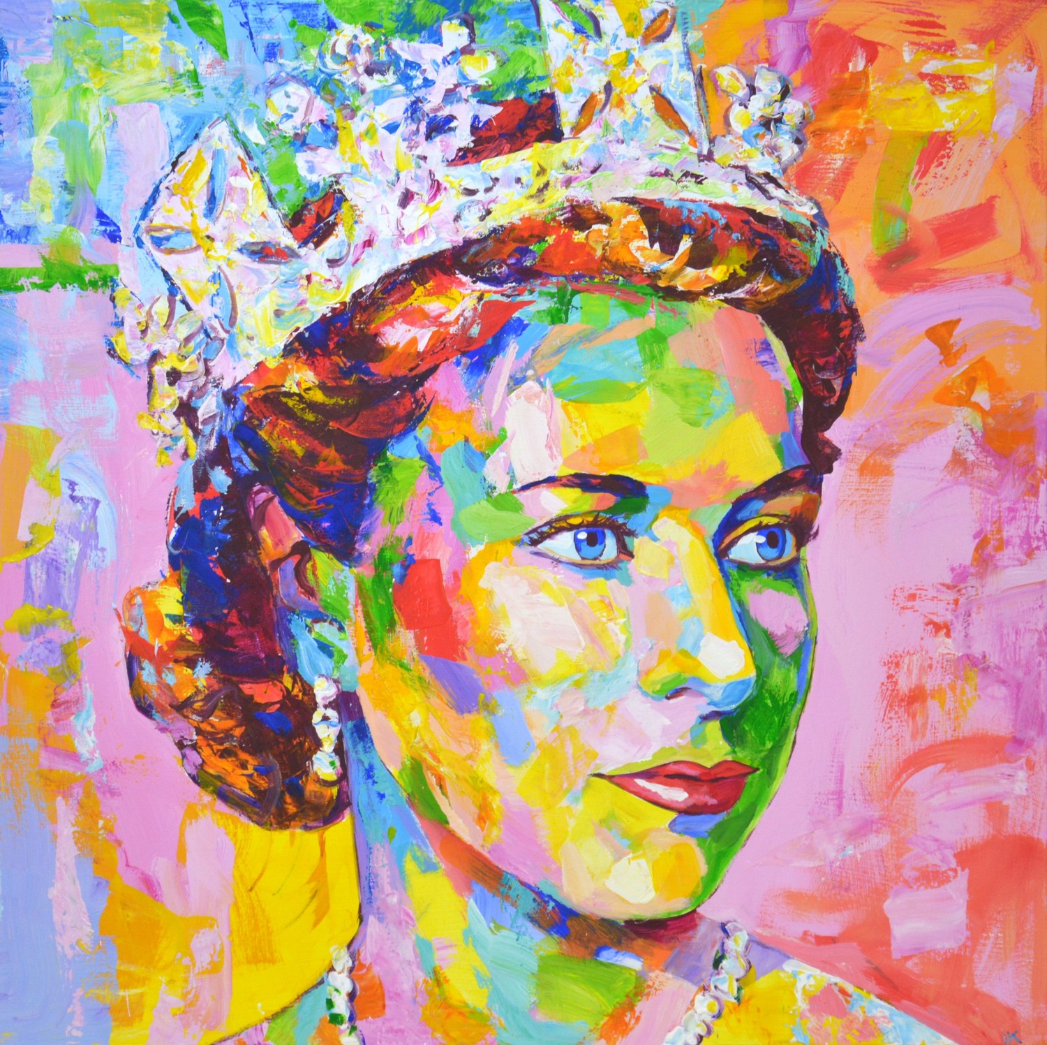 Iryna Kastsova, Queen Elizabeth II. Iryna Kastsova, Queen Elizabeth II.