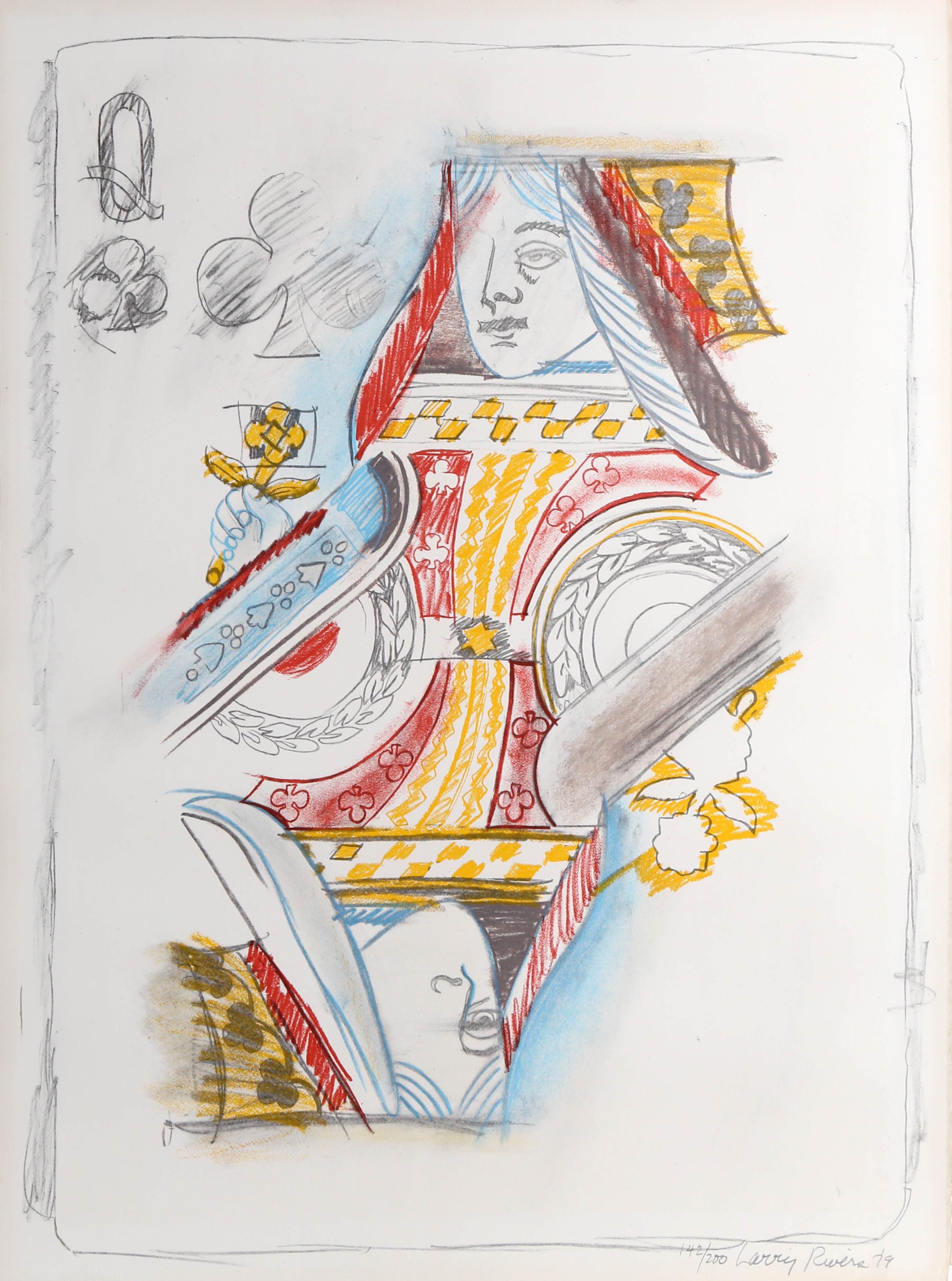 Larry Rivers, Queen of Clubs Larry Rivers, Queen of Clubs