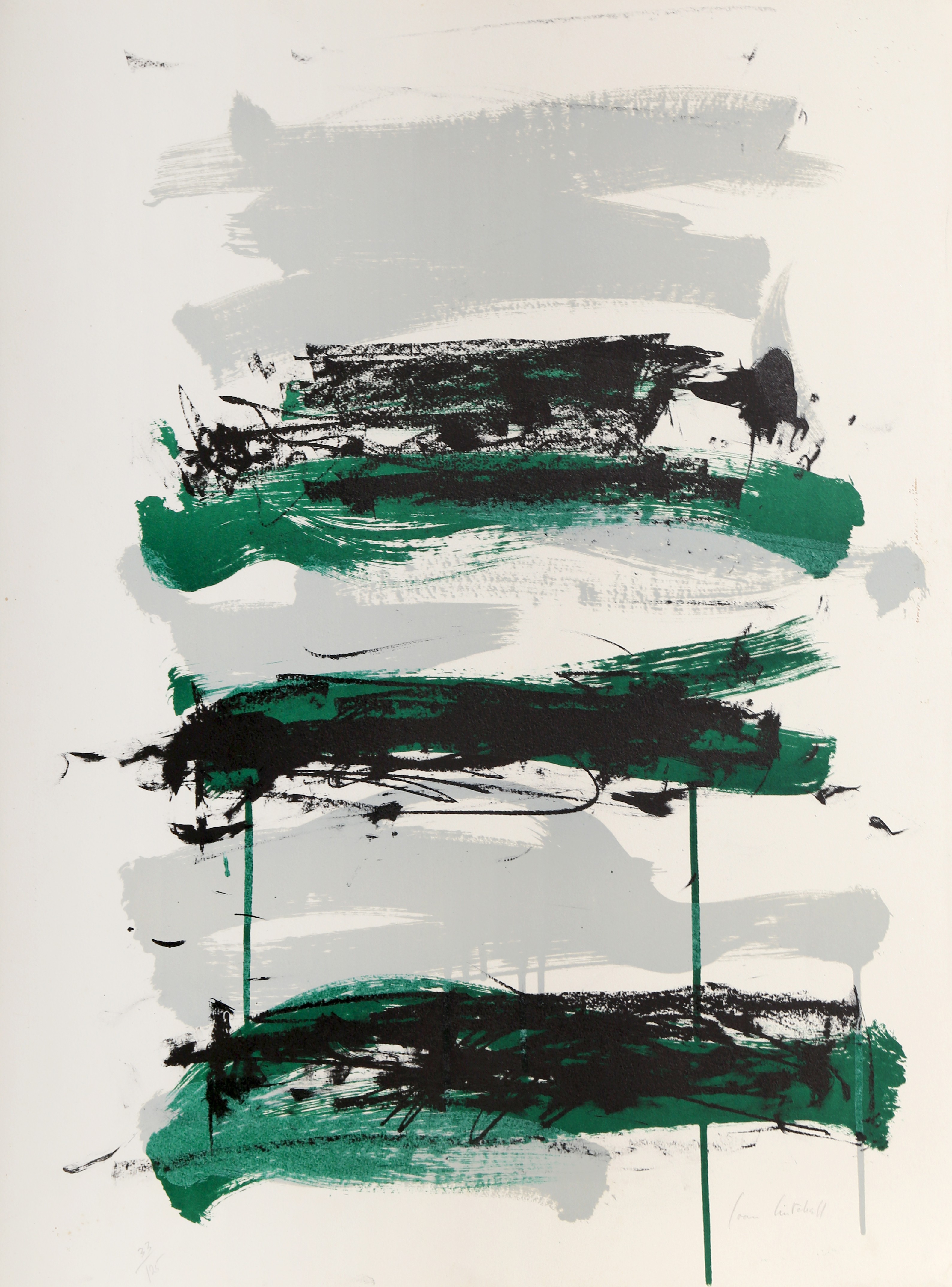 Joan Mitchell, Champs (Black, Gray and Green) Joan Mitchell, Champs (Black, Gray and Green)