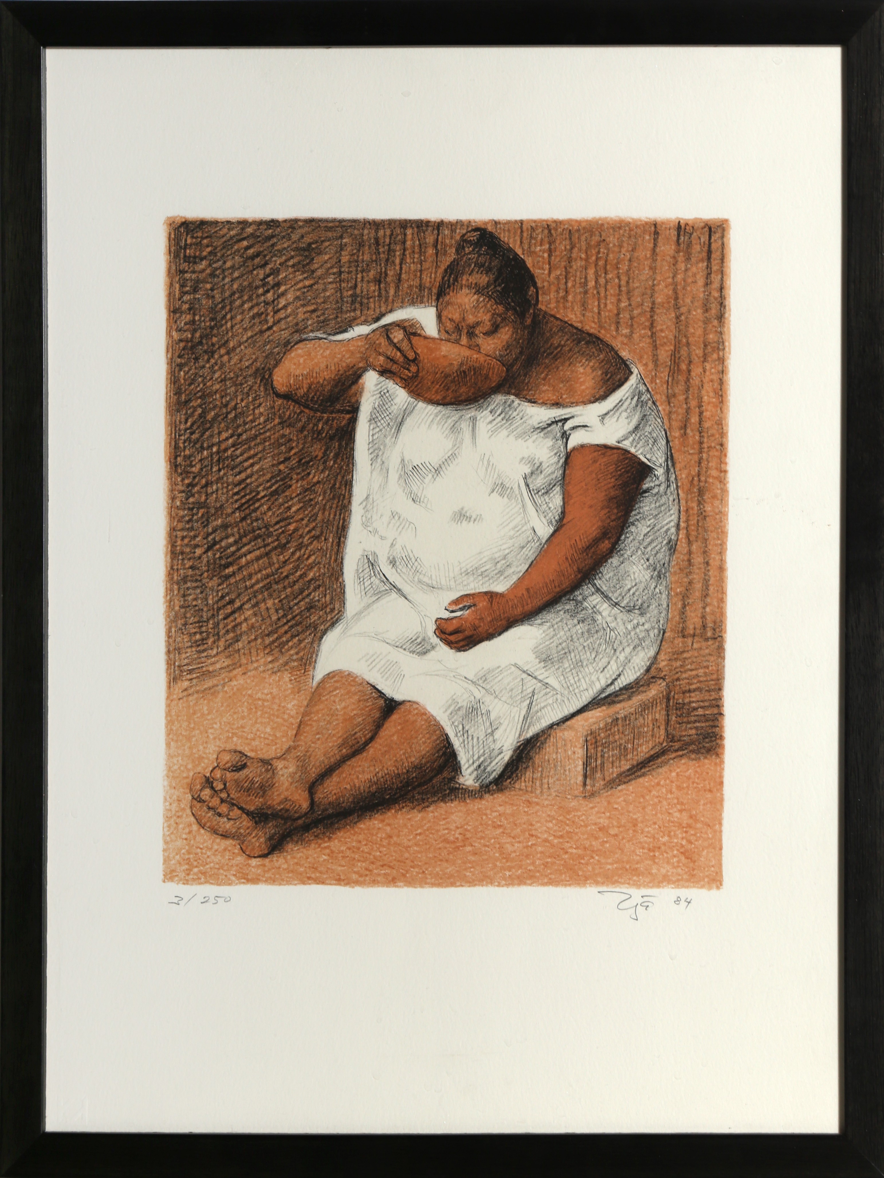 Francisco Zuniga, Mujer Bebiendo (Woman Drinking) Francisco Zuniga, Mujer Bebiendo (Woman Drinking)