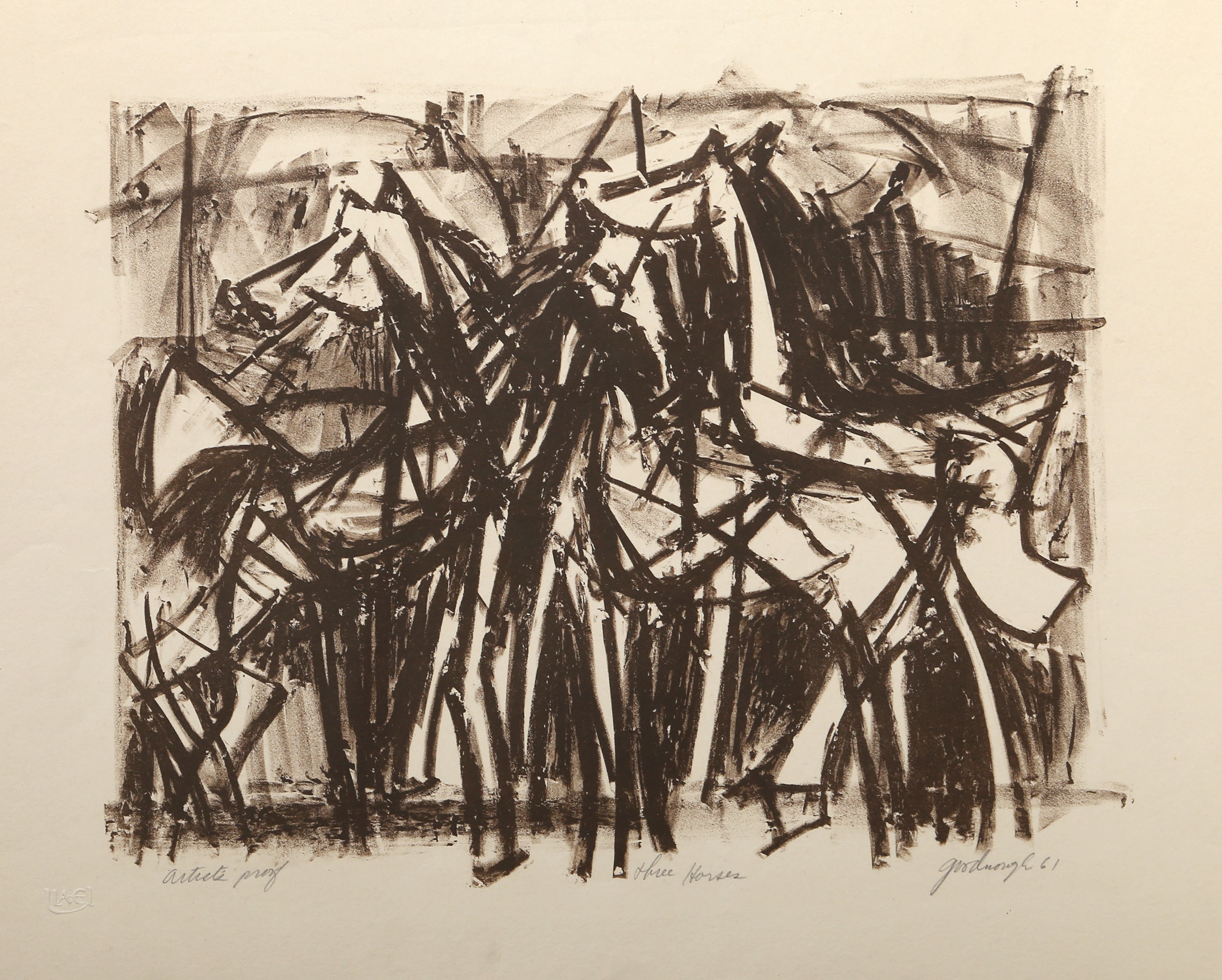Robert Goodnough, Three Horses Robert Goodnough, Three Horses