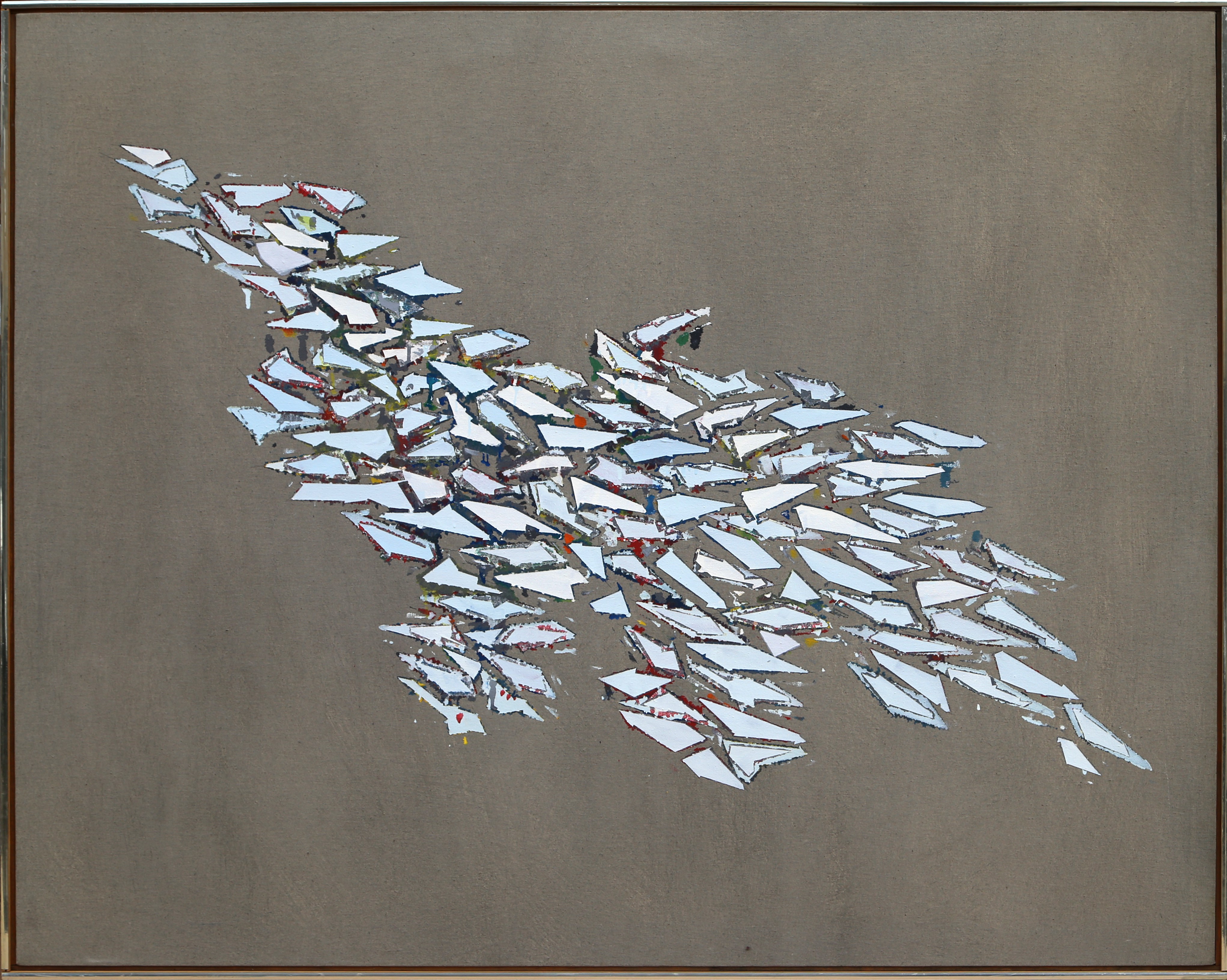 Robert Goodnough, White Shapes Gray Robert Goodnough, White Shapes Gray