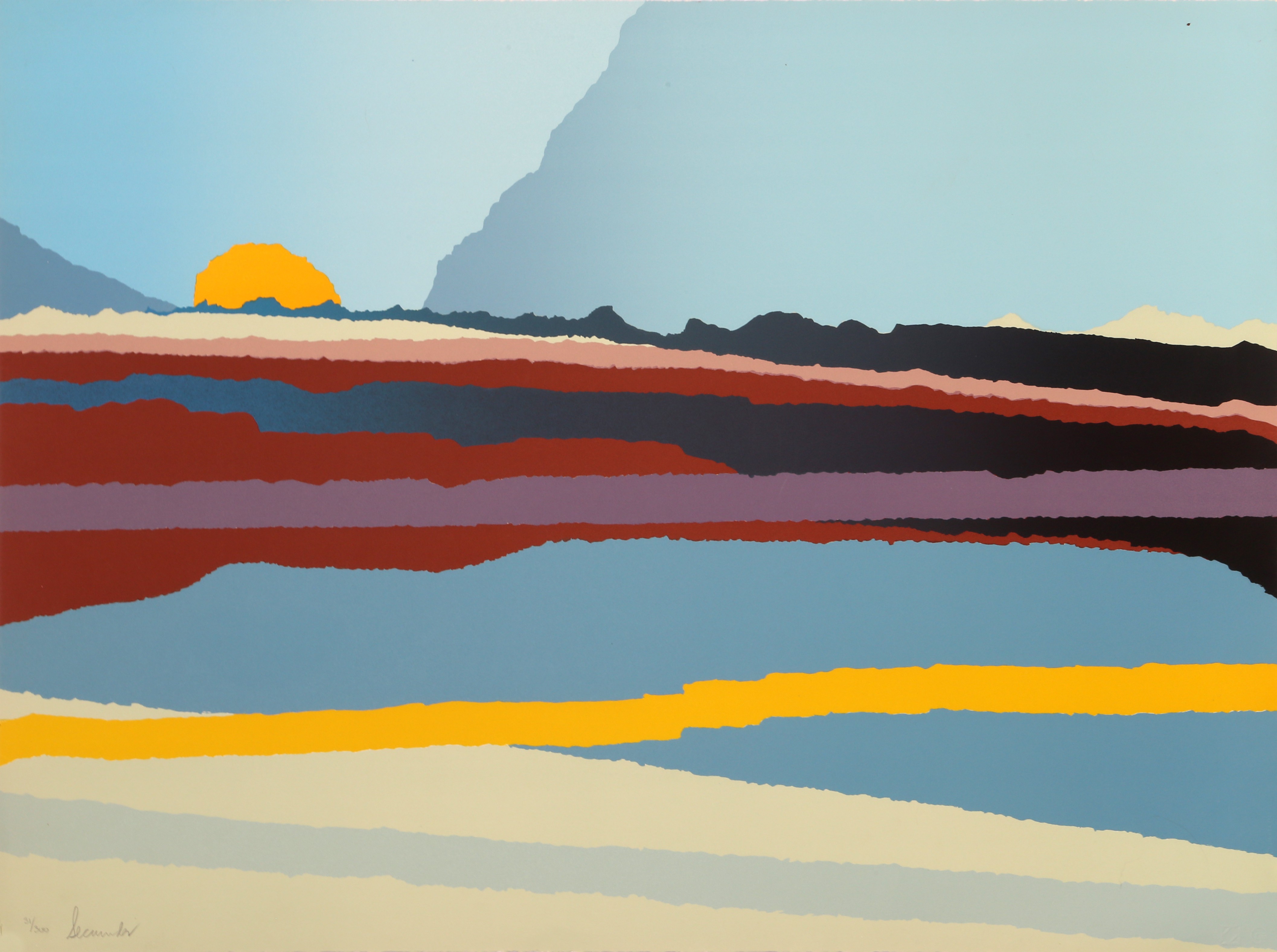 Arthur Secunda, Sunset Landscape Arthur Secunda, Sunset Landscape