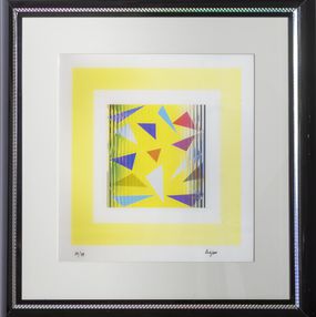 Print, Yellow abstraction, Yaacov Agam