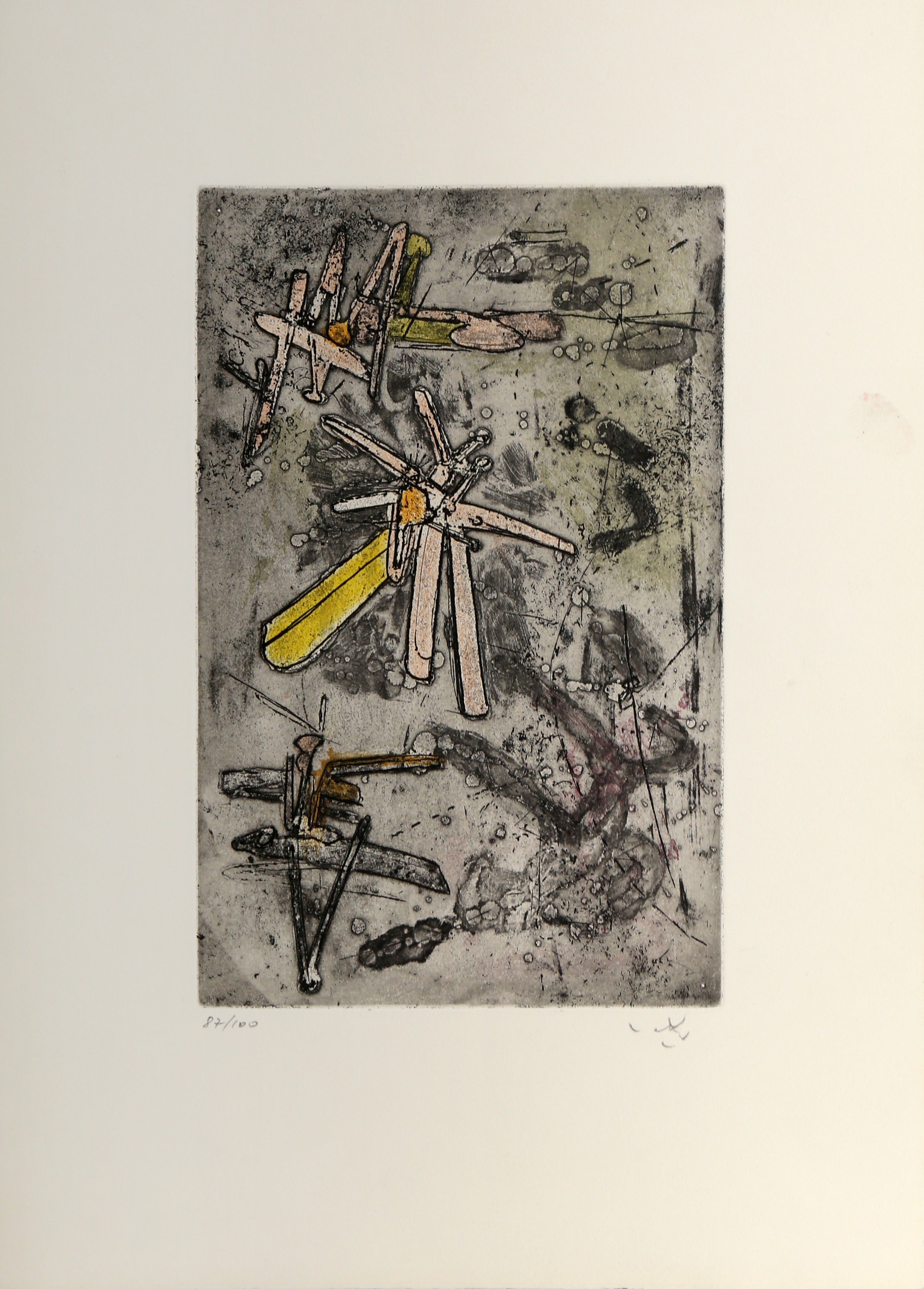 Roberto Matta, Droites Liberees XIV Roberto Matta, Droites Liberees XIV