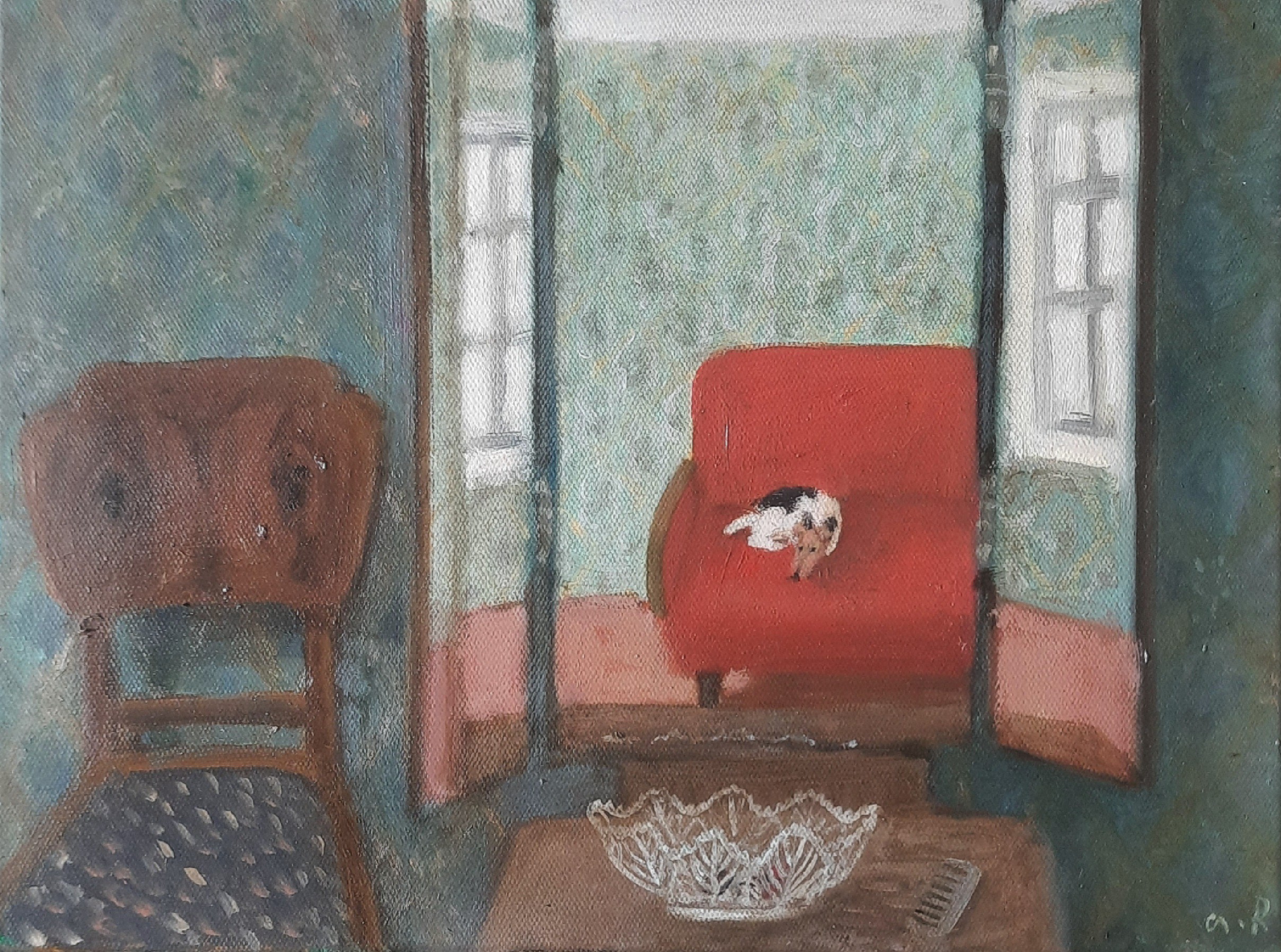 Tinatin Chkhikvishvili, Fox Terrier In The Interior Tinatin Chkhikvishvili, Fox Terrier In The Interior