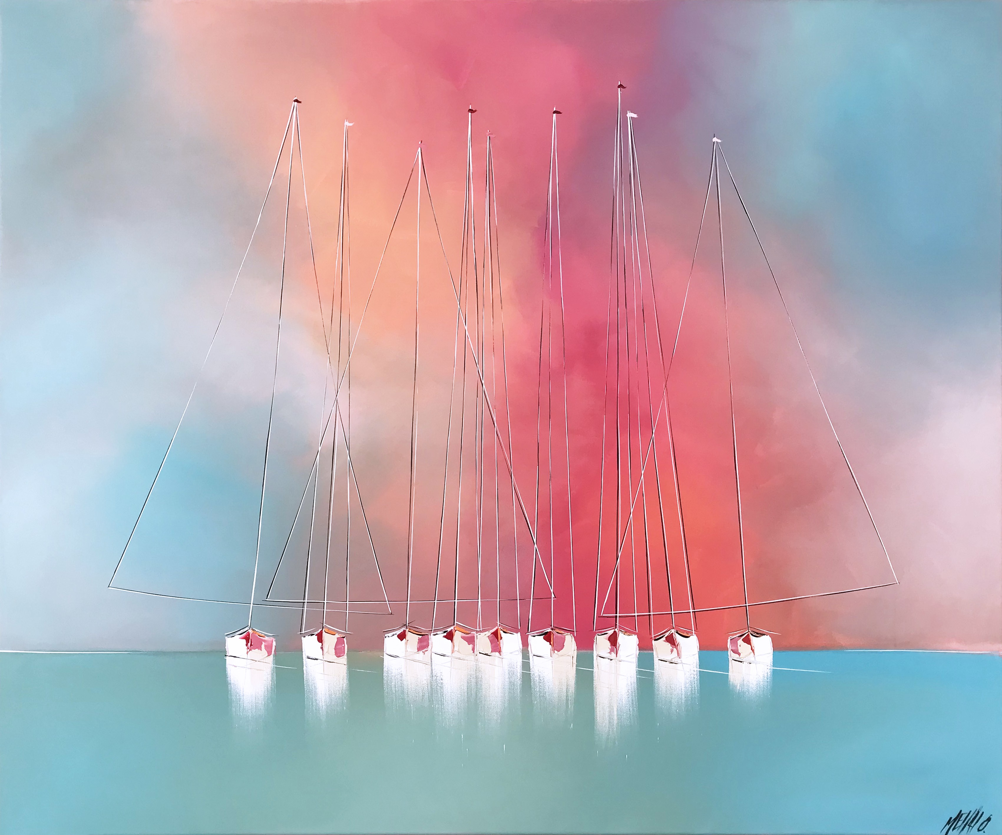 Olivier Messas, Liberté à l'horizon... (esprit voile 2022) Olivier Messas, Liberté à l'horizon... (esprit voile 2022)