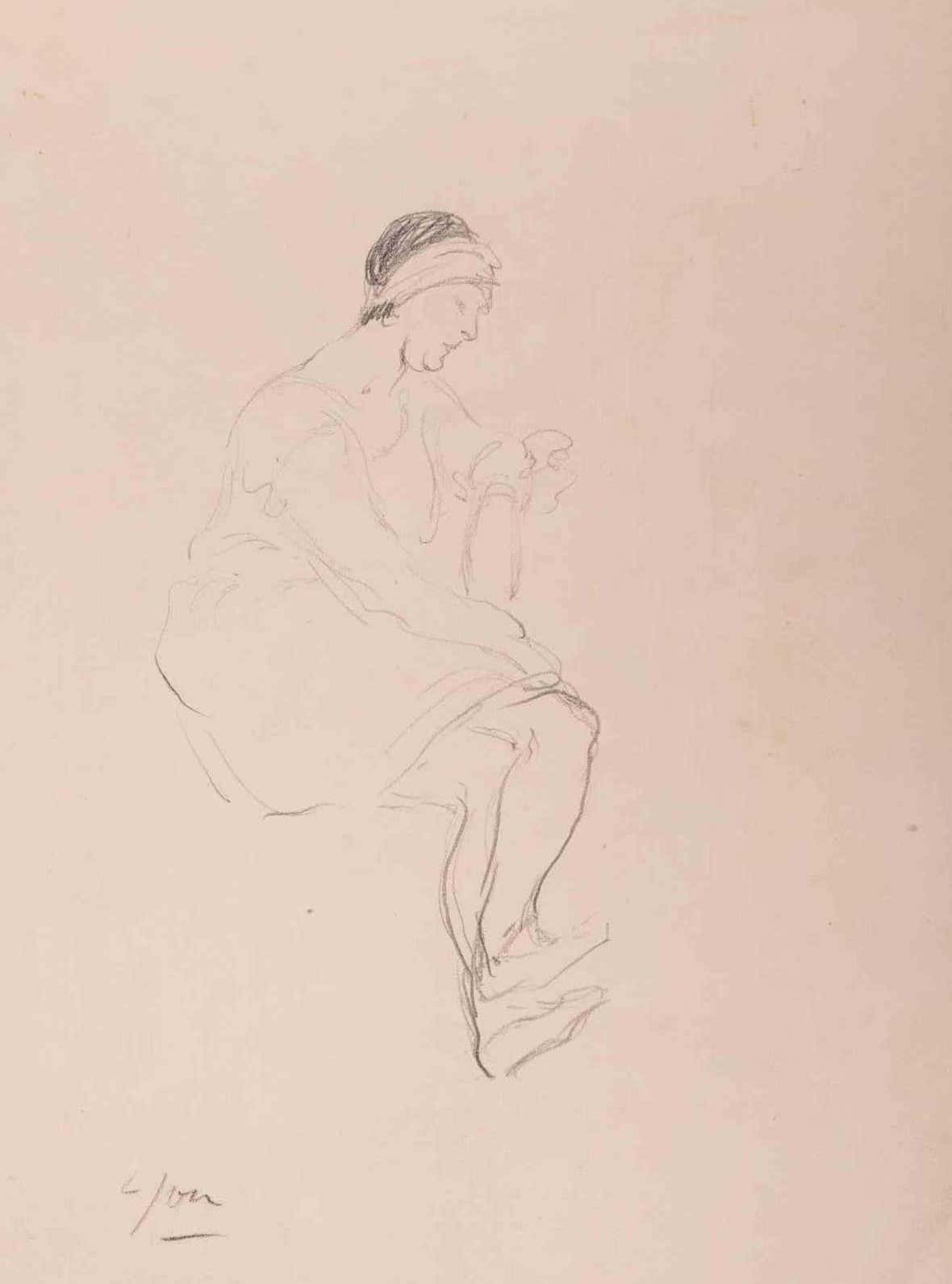 Louis Jou, Seated Woman Louis Jou, Seated Woman