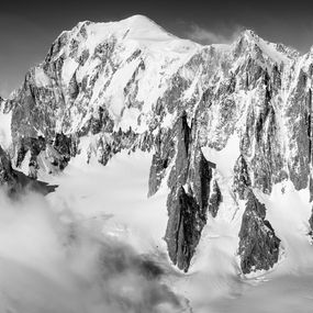 Photography, Massif du Mont-Blanc panorama vu de l'est, Thomas Crauwels