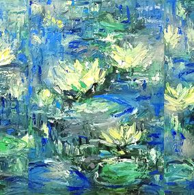 Painting, Morning (series lotus), Le anh Tuan