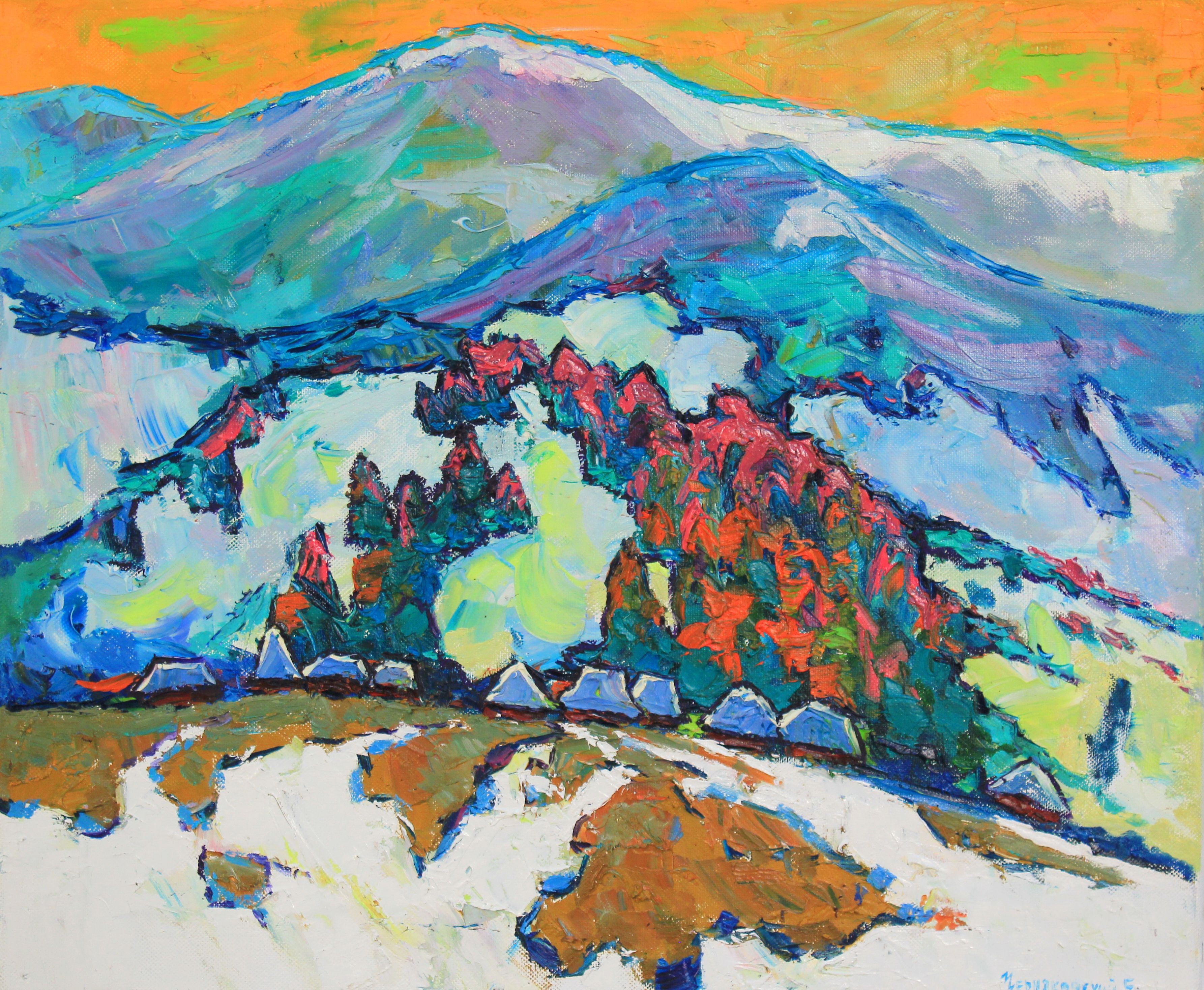 Evgeny Chernyakovsky, Winter in the mountains Evgeny Chernyakovsky, Winter in the mountains