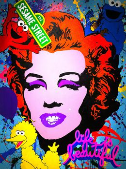 Painting, Marilyn in Sesame Street, Kostar