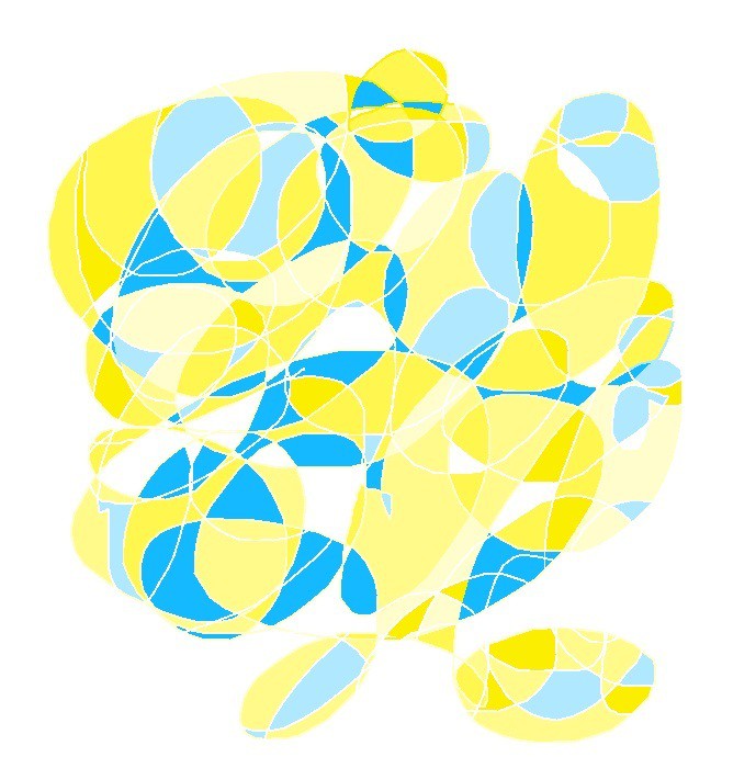 Gaëlle Wagner, Yellow and blue swirl Gaëlle Wagner, Yellow and blue swirl