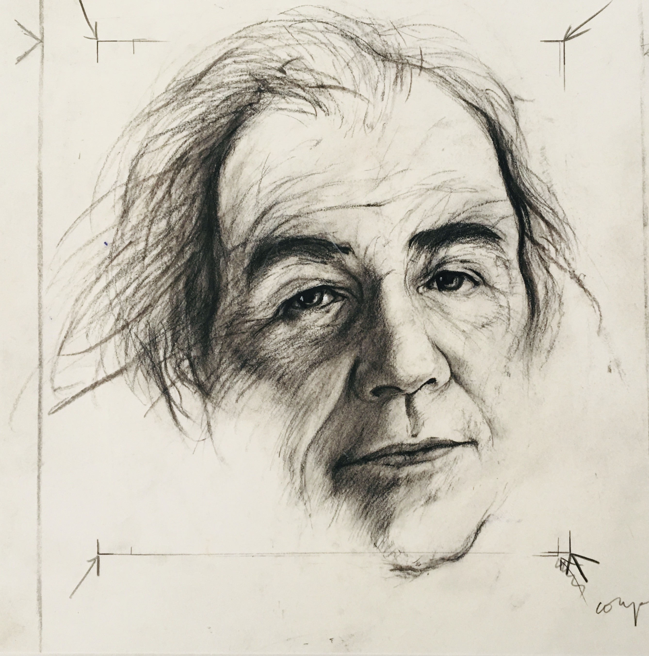 Ernest Pignon-Ernest, Jean Baudrillard Ernest Pignon-Ernest, Jean Baudrillard