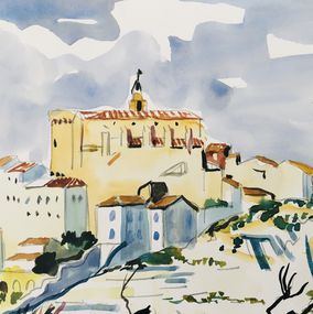 Yves Brayer, Paysage de Gordes Yves Brayer, Paysage de Gordes