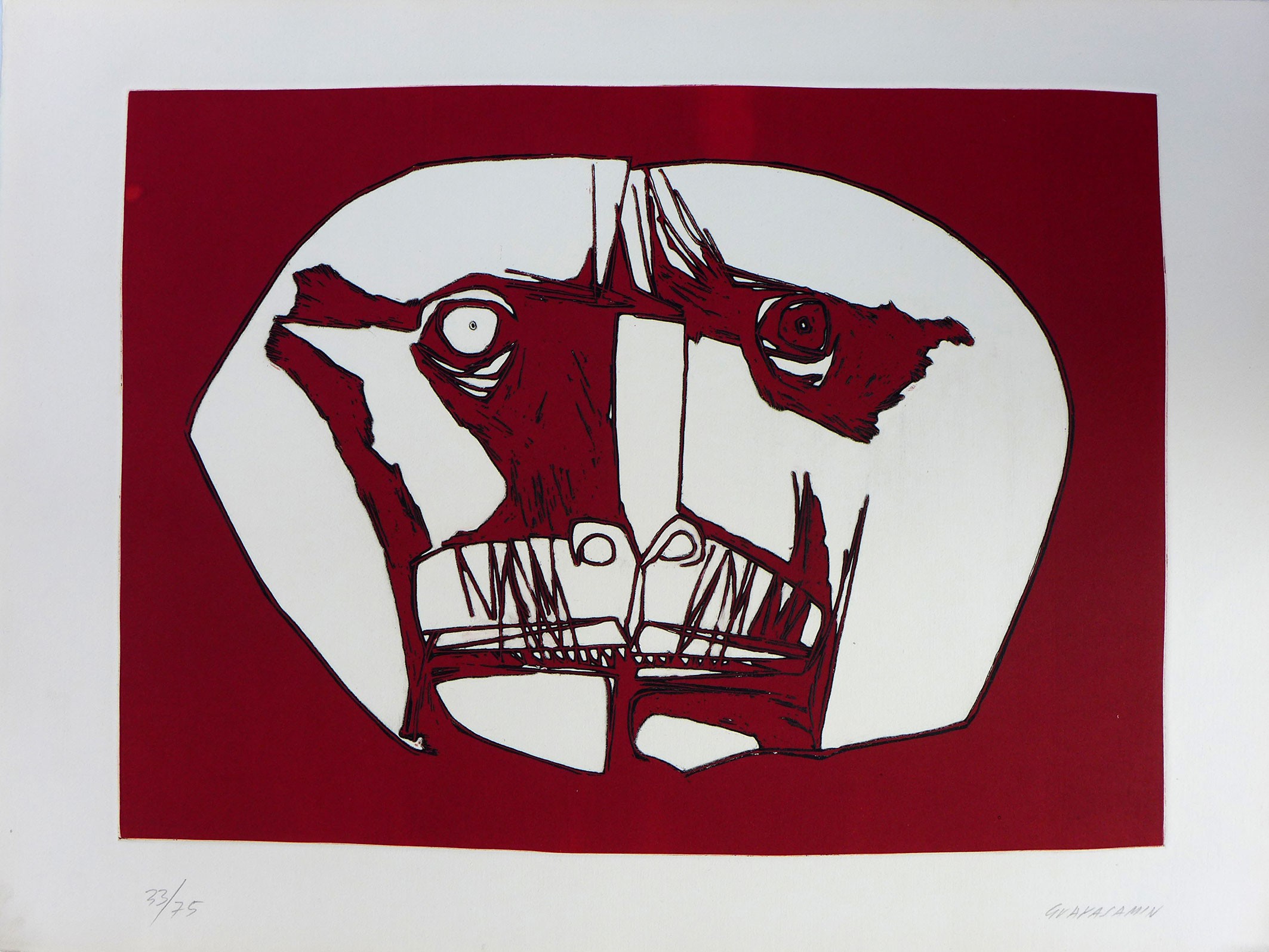 Oswaldo Guayasamin, Mascara 2 Oswaldo Guayasamin, Mascara 2