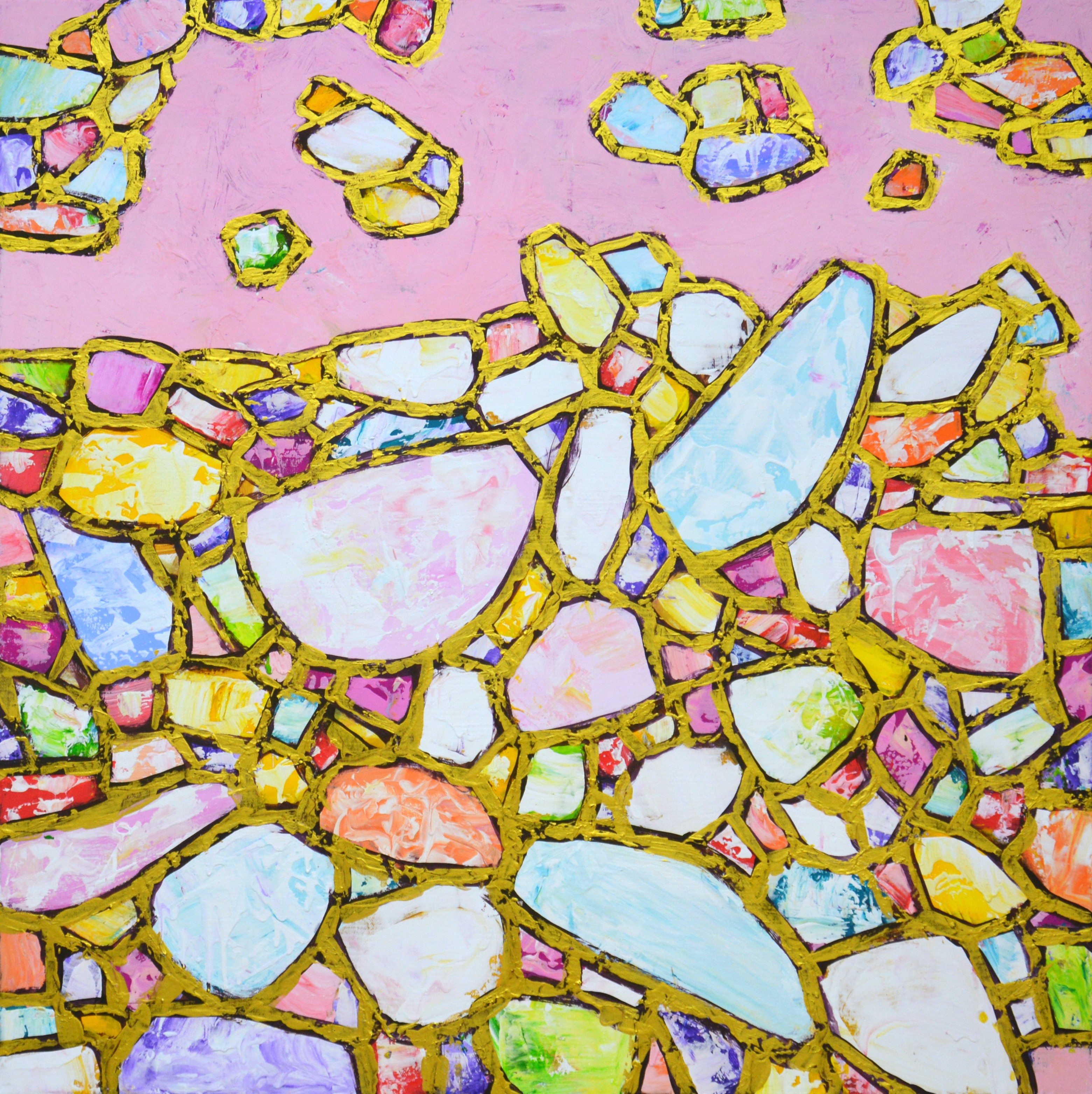 Iryna Kastsova, Pink and Gold. Iryna Kastsova, Pink and Gold.