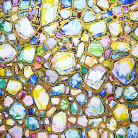 Painting, Stones in gold., Iryna Kastsova