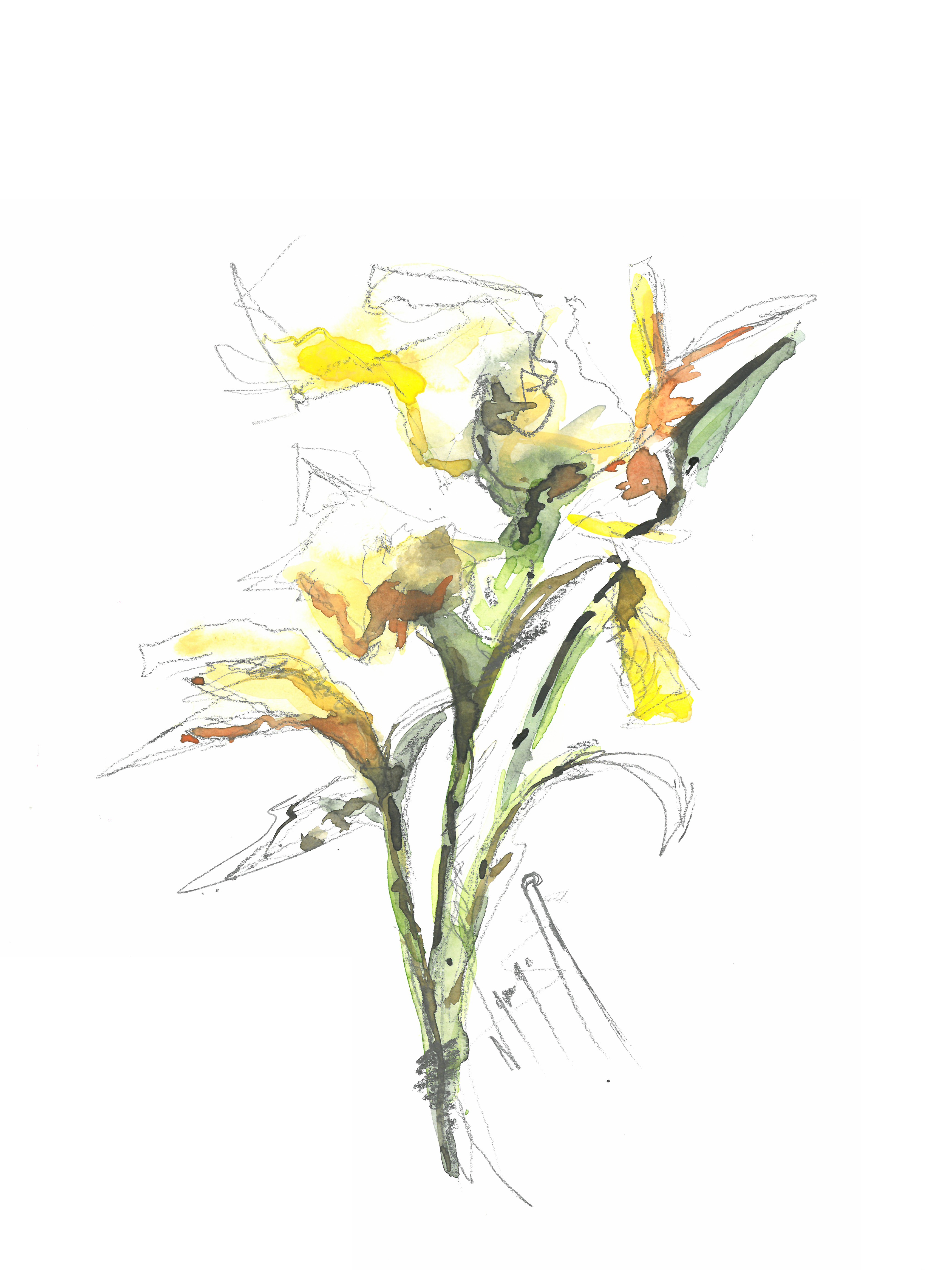 Noël Granger, Bouquet de fleurs jaunes Noël Granger, Bouquet de fleurs jaunes