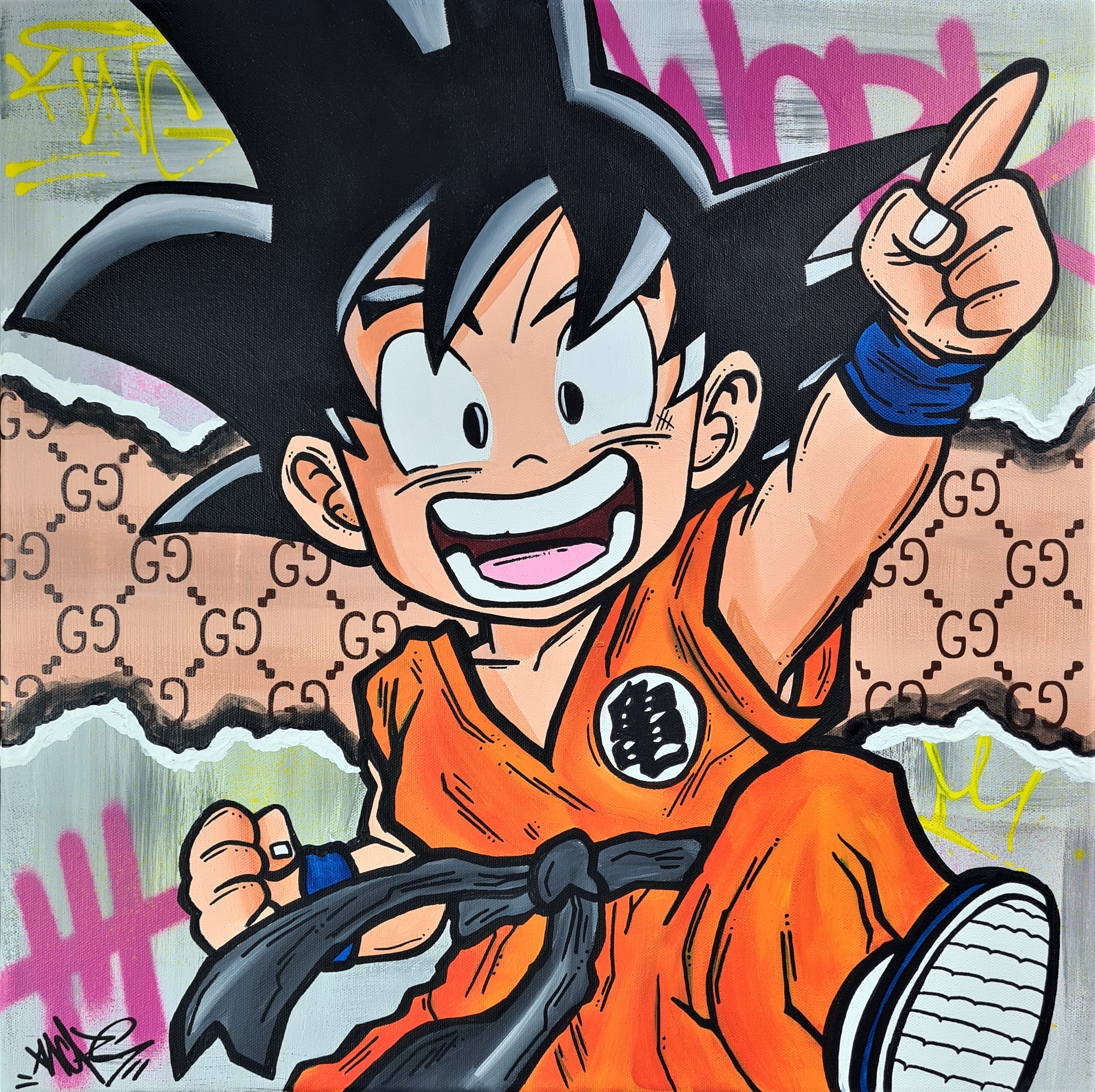 Goku Black. Stencil Art., Goku Black. Stencil Art., By Graffiti Streets