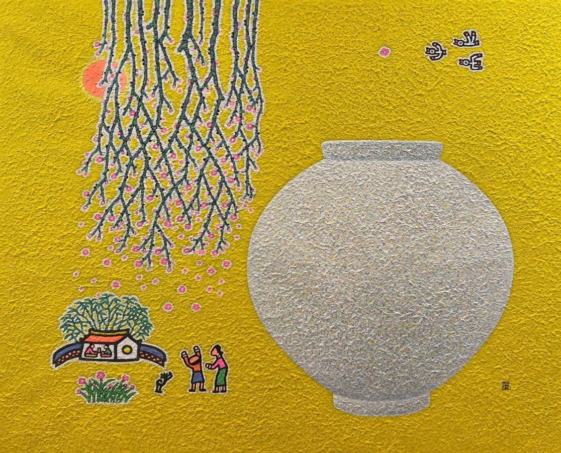 Mun-Hyun Cho, Landscape with a Moon Jar Mun-Hyun Cho, Landscape with a Moon Jar