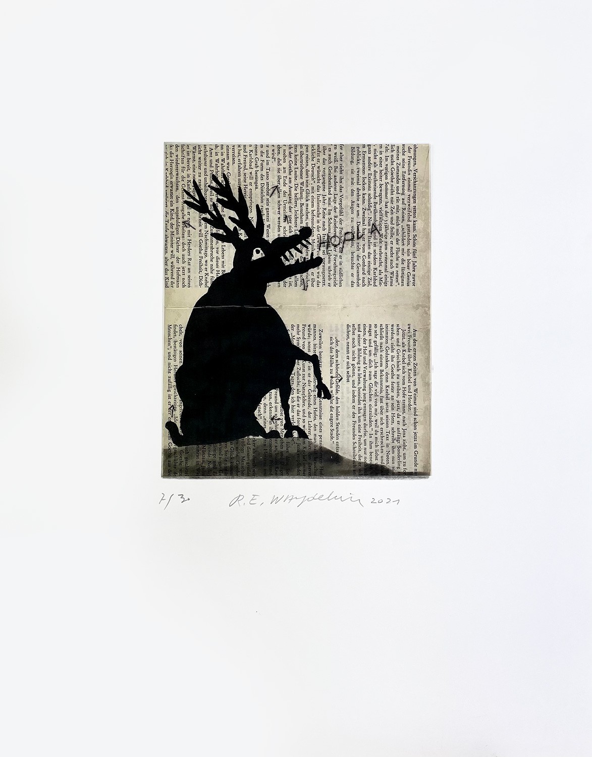 Raymond Waydelich, Bestiaire n°5, gravure originale Raymond Waydelich, Bestiaire n°5, gravure originale