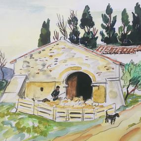 Yves Brayer, Bergerie en Provence, Le Destet Yves Brayer, Bergerie en Provence, Le Destet