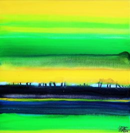 Painting, Méditation Horizon, Sounya Whang