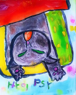 Gemälde, Chat qui s'appelle Psy, Youmi