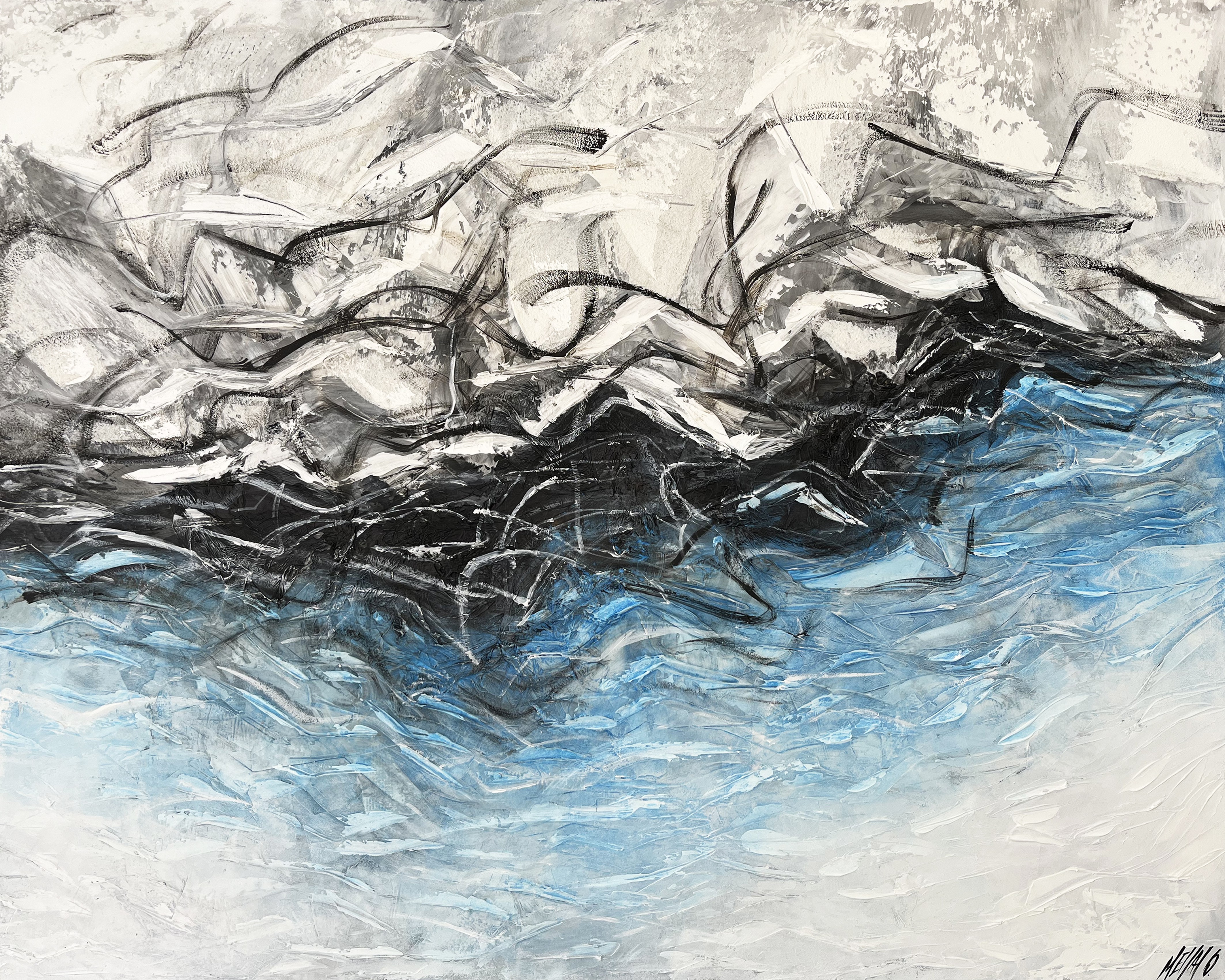 Olivier Messas, Les voix de l'océan... (Paysage Abstrait) Olivier Messas, Les voix de l'océan... (Paysage Abstrait)