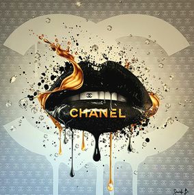 Painting, Chanel Black Lips, Sarah B.