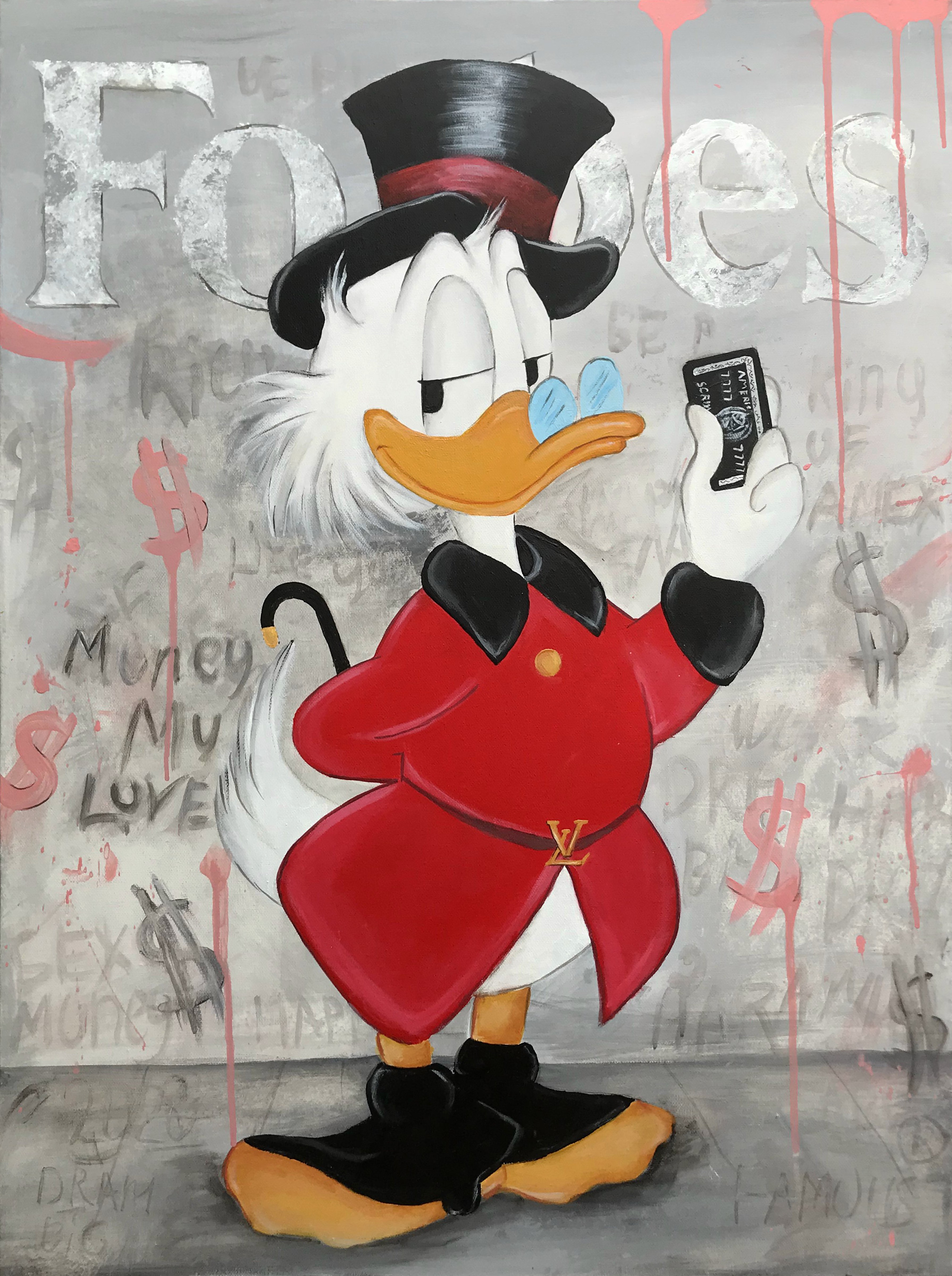 Scrooge McDuck - Hermes Painting by Artash Hakobyan