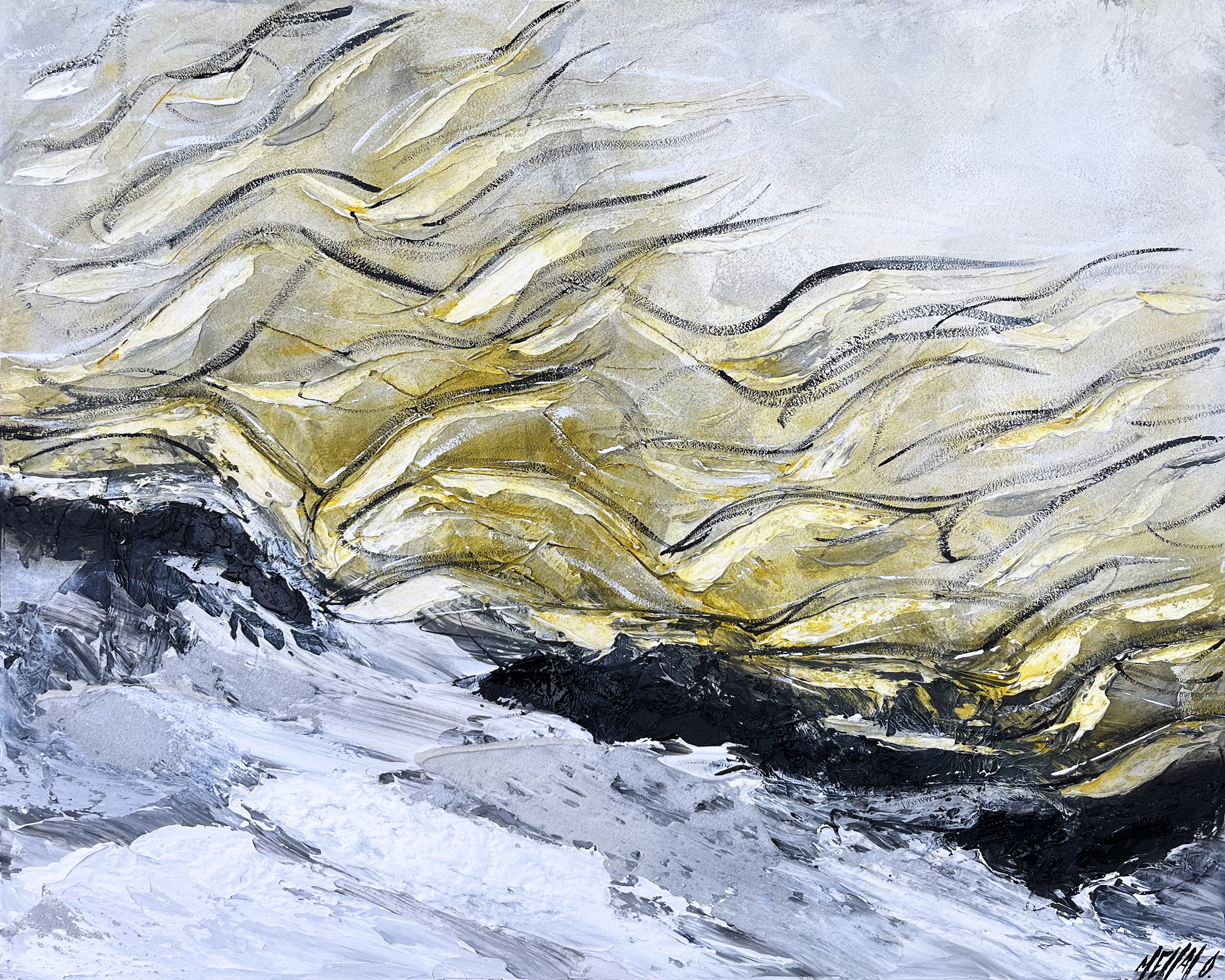 Olivier Messas, L'envolée marine... (Paysage Abstrait) Olivier Messas, L'envolée marine... (Paysage Abstrait)