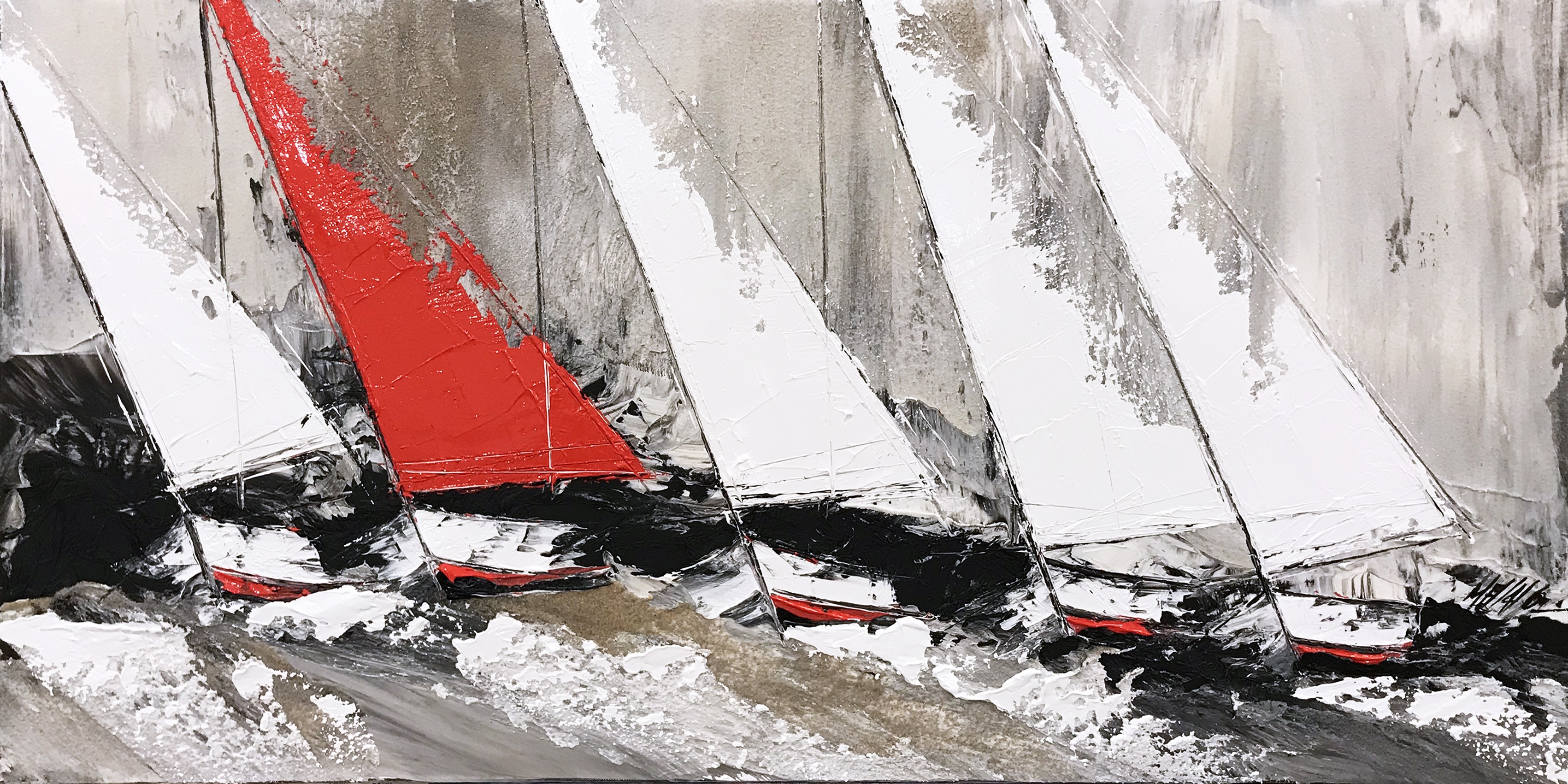 Olivier Messas, La voile rouge... Olivier Messas, La voile rouge...